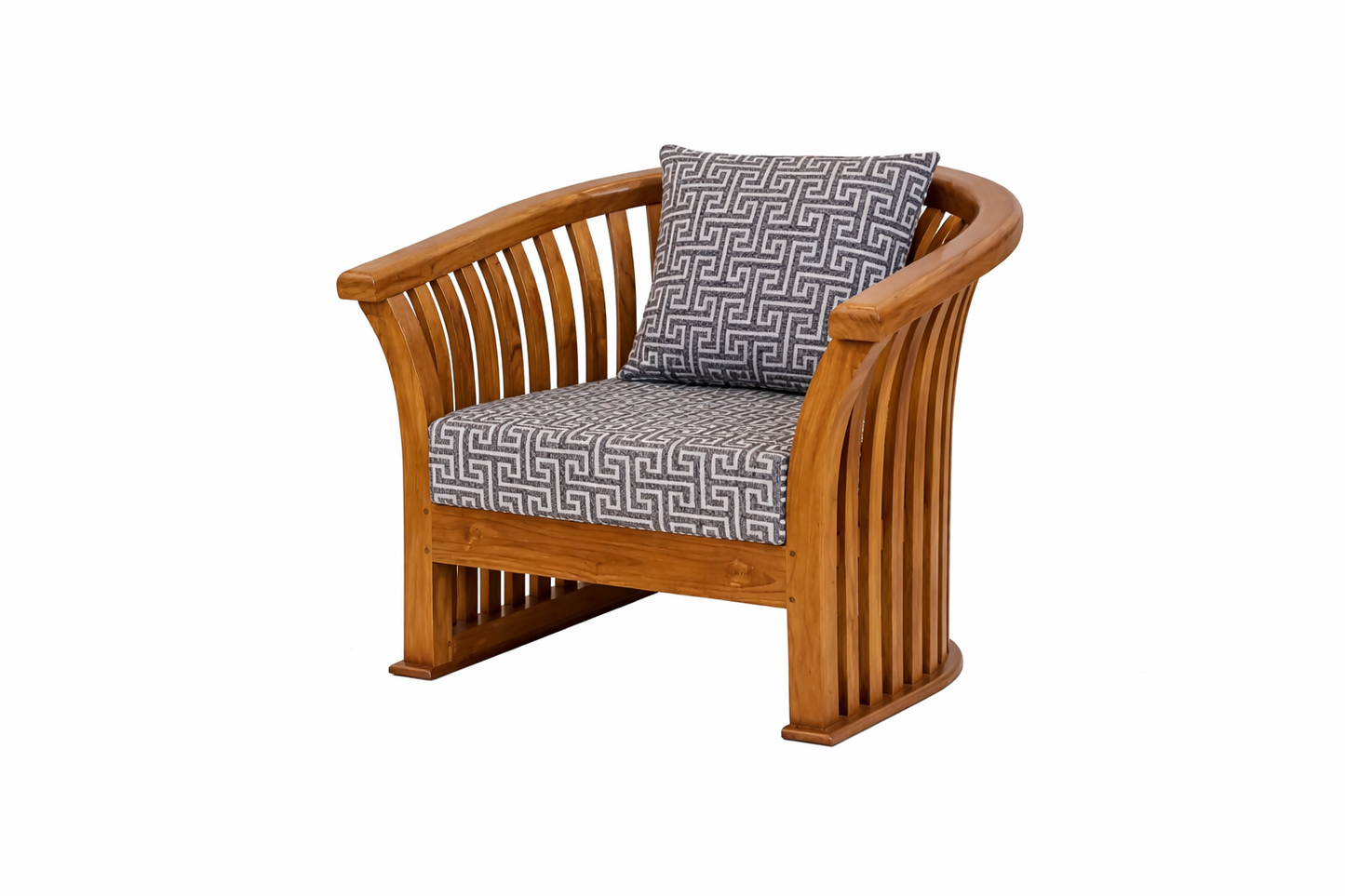 Slatted Curve Sofa Set